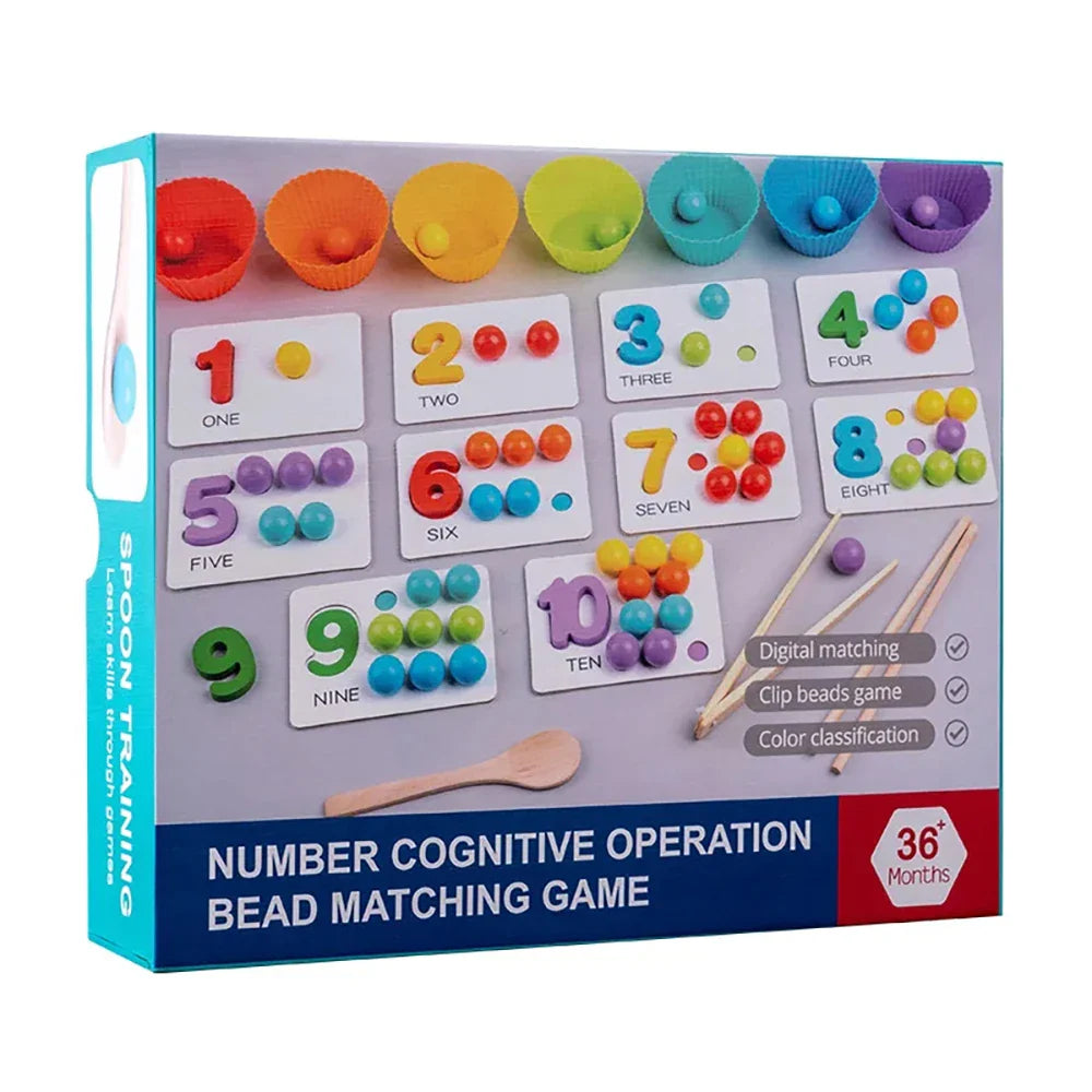 Familysplace™-Montessori Math Counting and Sorting Toy Game