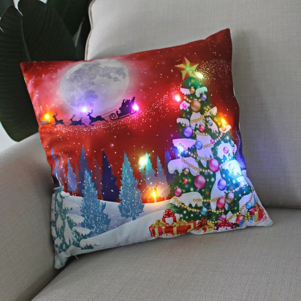 2024 Christmas LED Cushion Cover (45 cm)
