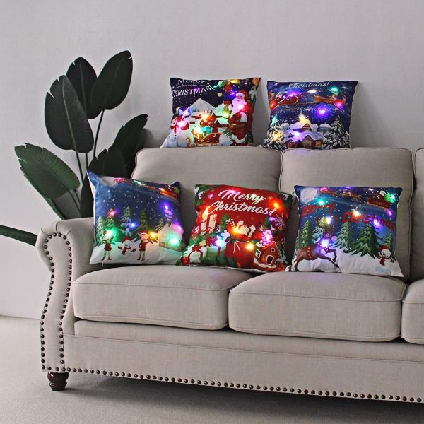 2024 Christmas LED Cushion Cover (45 cm)