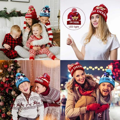 Christmas LED Beanie Knitted Cap