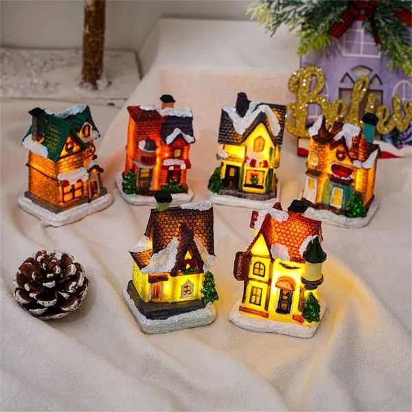 Christmas Tree LED Cottage House