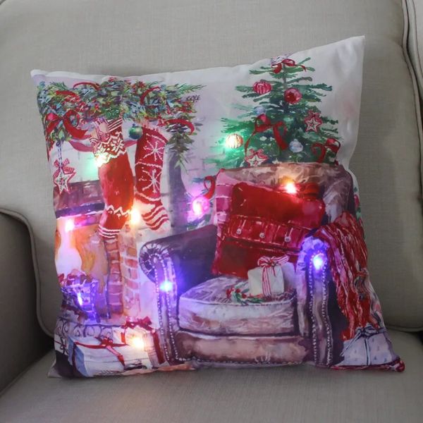 2024 Christmas LED Cushion Cover (45 cm)