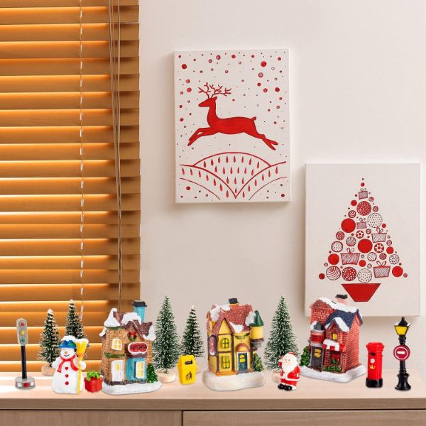 Christmas Tree LED Cottage House