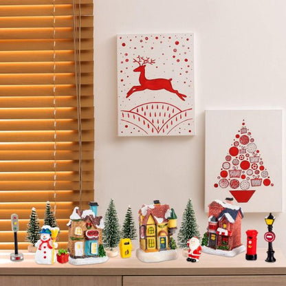 Christmas Tree LED Cottage House