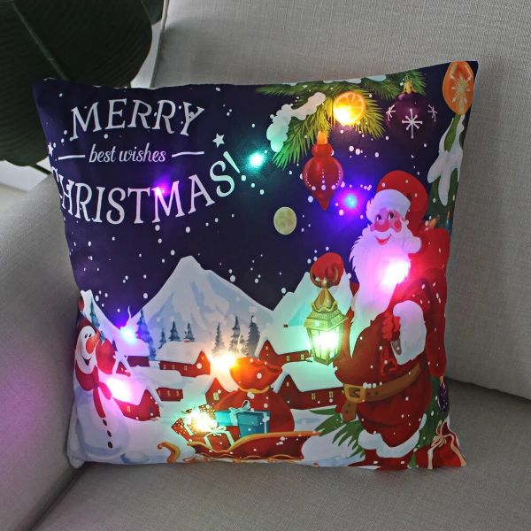 2024 Christmas LED Cushion Cover (45 cm)