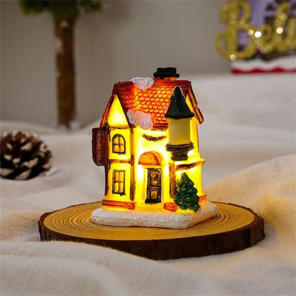 Christmas Tree LED Cottage House