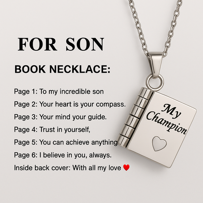 Book Necklace - The Family's Place