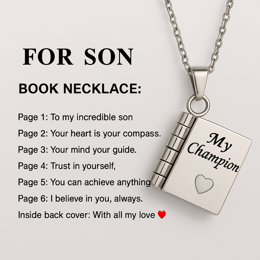 Book Necklace - The Family's Place