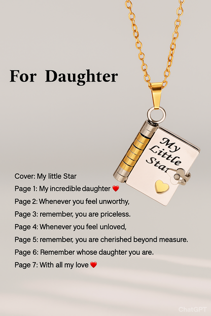 Book Necklace - The Family's Place