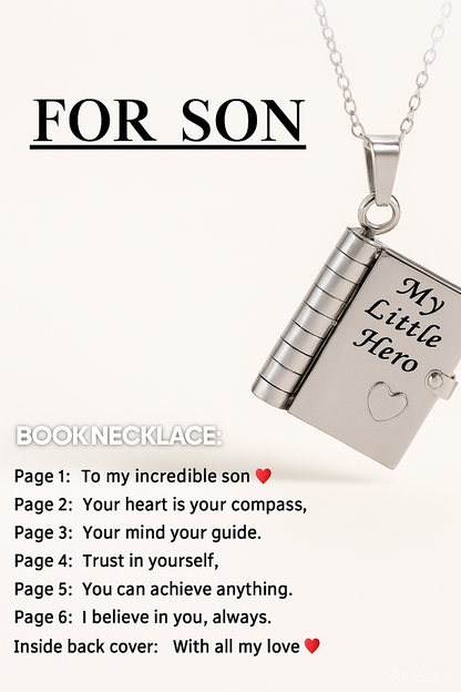 Book Necklace - The Family's Place
