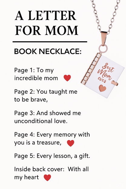 Book Necklace - The Family's Place