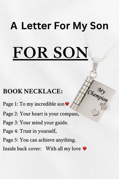 Book Necklace - The Family's Place