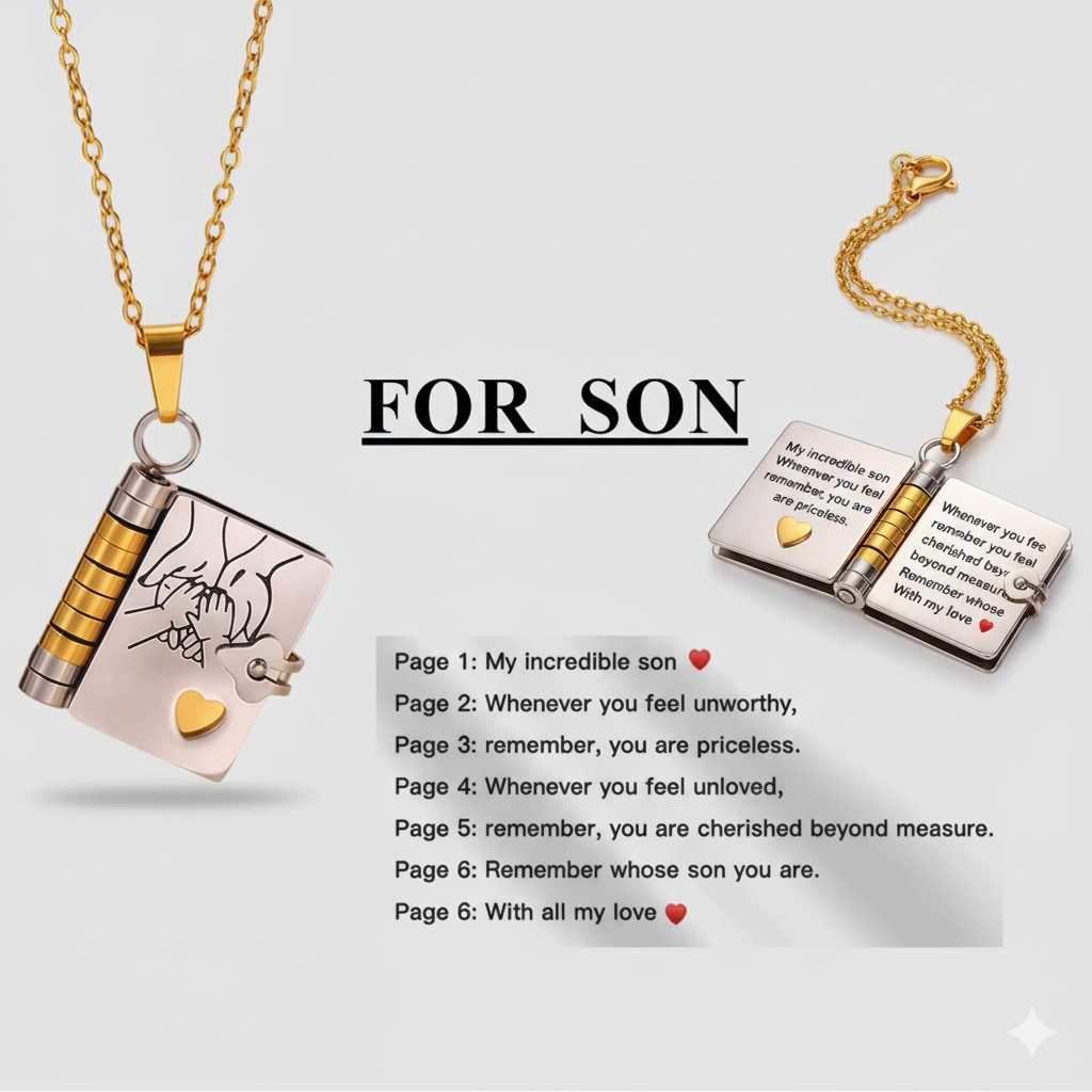 Book Necklace - The Family's Place