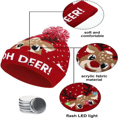 Christmas LED Beanie Knitted Cap