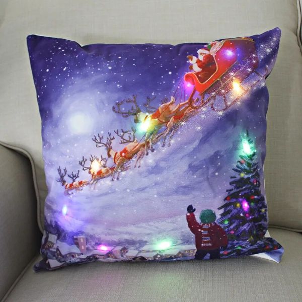 2024 Christmas LED Cushion Cover (45 cm)