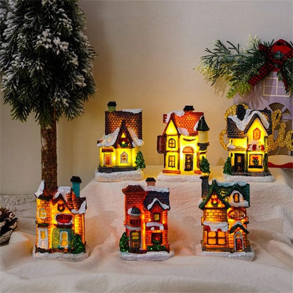 Christmas Tree LED Cottage House