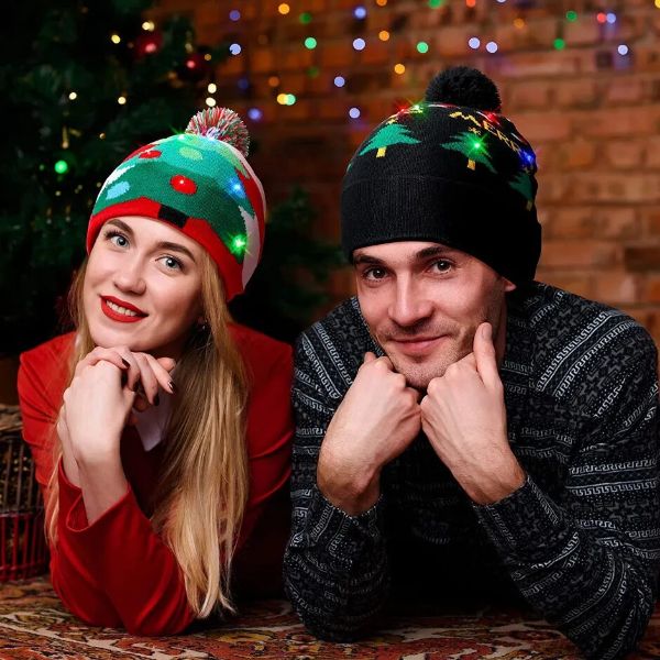 Christmas LED Beanie Knitted Cap