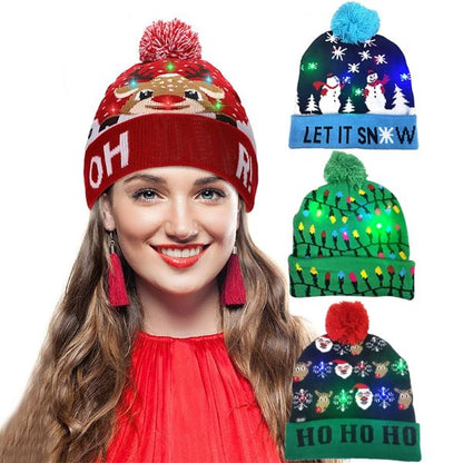 Christmas LED Beanie Knitted Cap