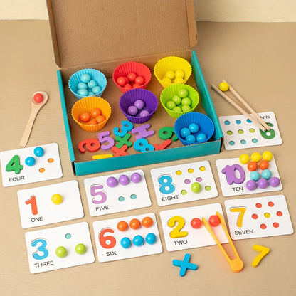 Familysplace™-Montessori Math Counting and Sorting Toy Game