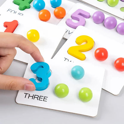 Familysplace™-Montessori Math Counting and Sorting Toy Game
