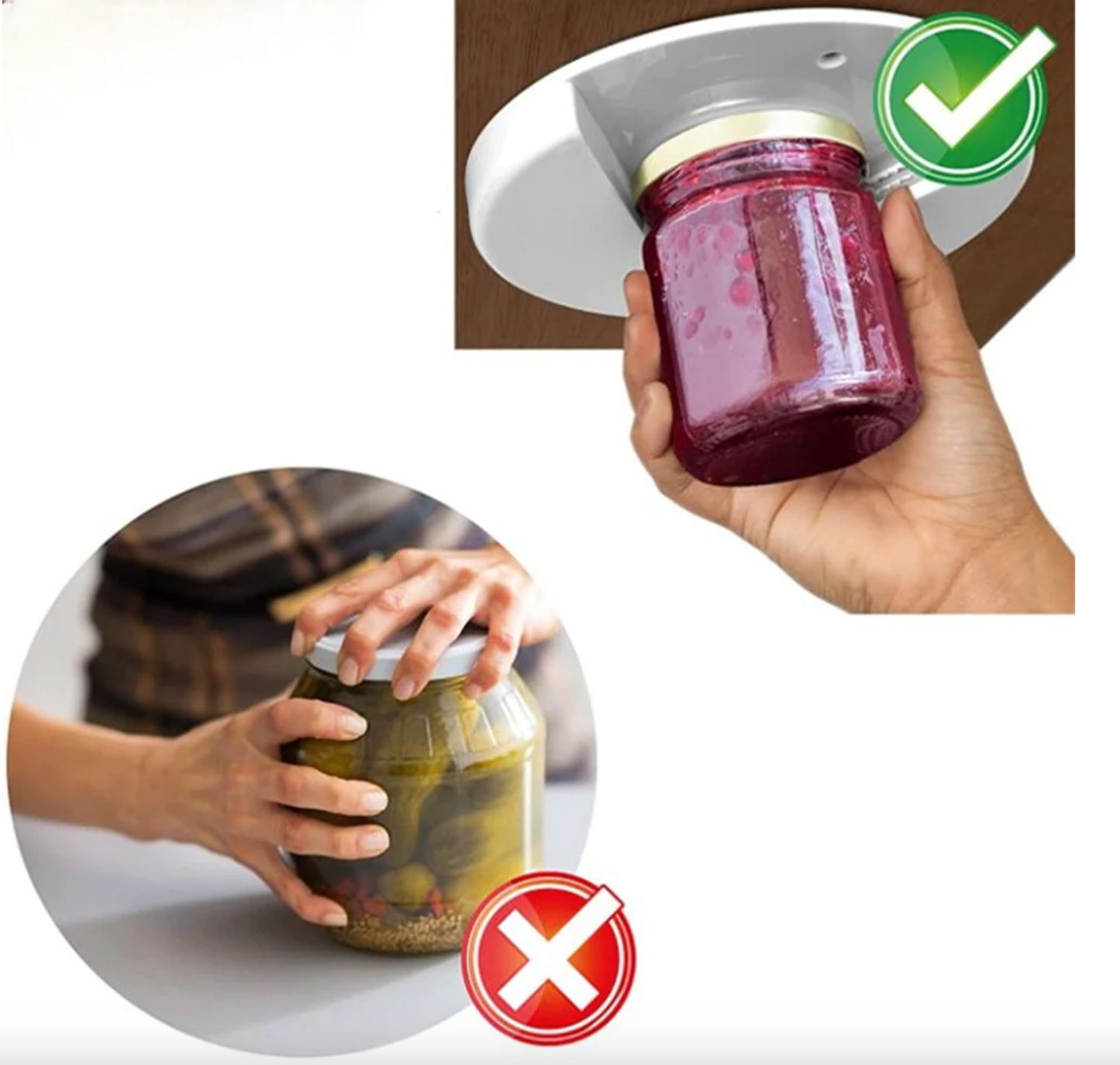 Under-Table Can Opener and Jar Opener