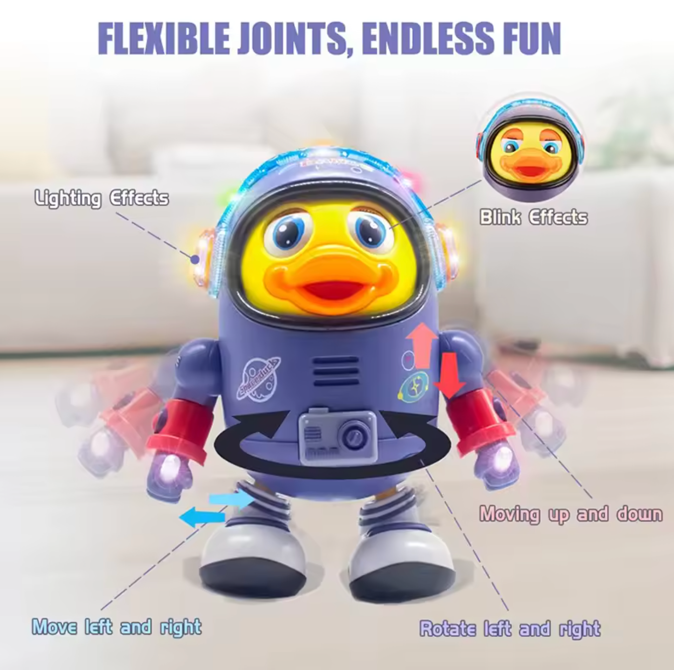 Space Duck Baby Musical Toy