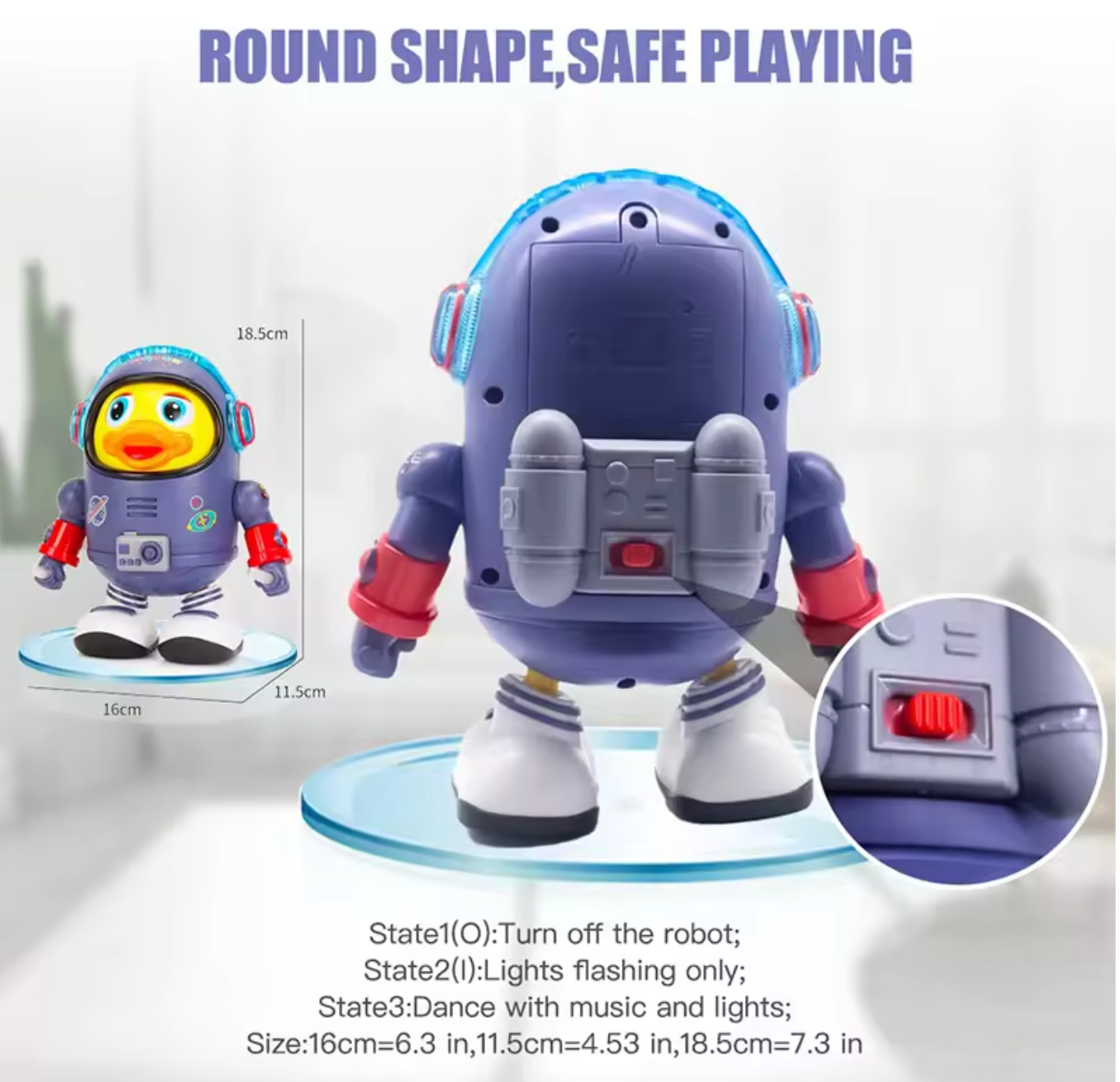 Space Duck Baby Musical Toy