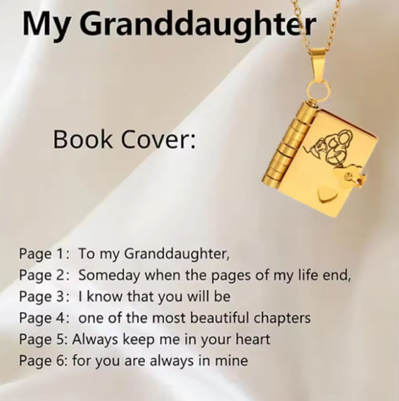 Book Necklace - The Family's Place