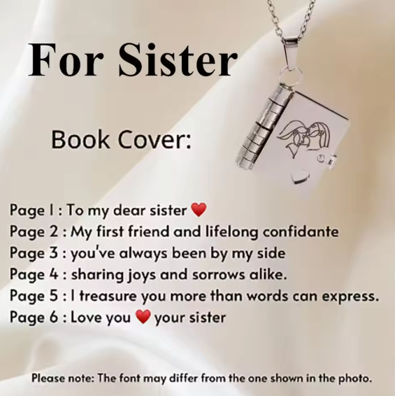 Book Necklace - The Family's Place