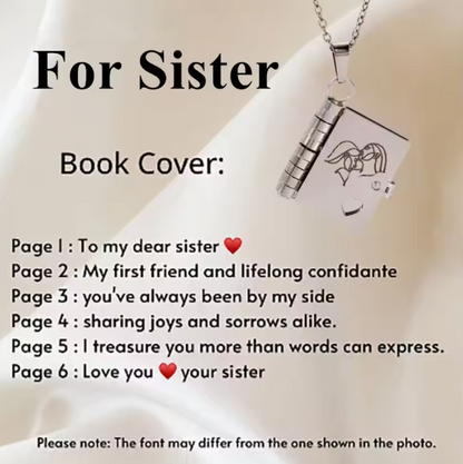 Book Necklace - The Family's Place