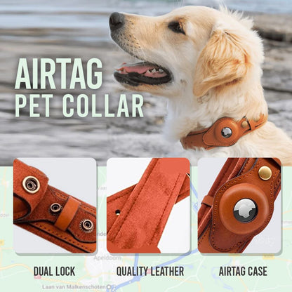 Leather AirTag Collar