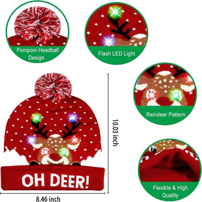 Christmas LED Beanie Knitted Cap