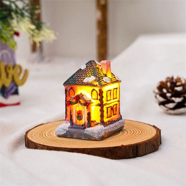 Christmas Tree LED Cottage House