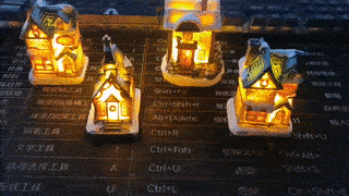 Christmas Tree LED Cottage House