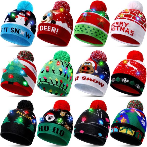 Christmas LED Beanie Knitted Cap