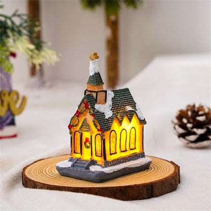 Christmas Tree LED Cottage House